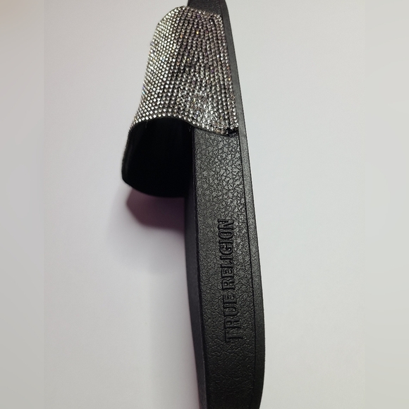 True religion rhinestone slides- NEW - Picture 4 of 7